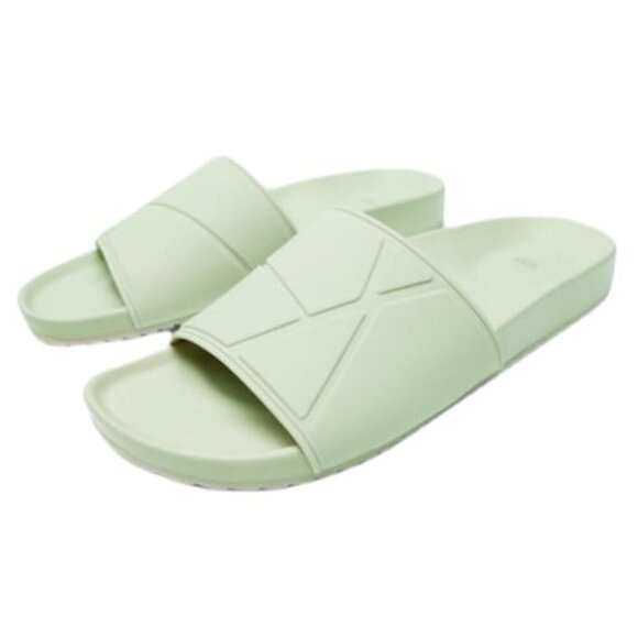 NEW ZARA FLAT SANDALS MINT GREEN | 1621/810 - Picture 1 of 5